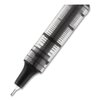Uni-Ball Needle Stick Roller Ball Pen, Fine 0.7mm, Blk Ink, Silver Barrel, PK12 1734903